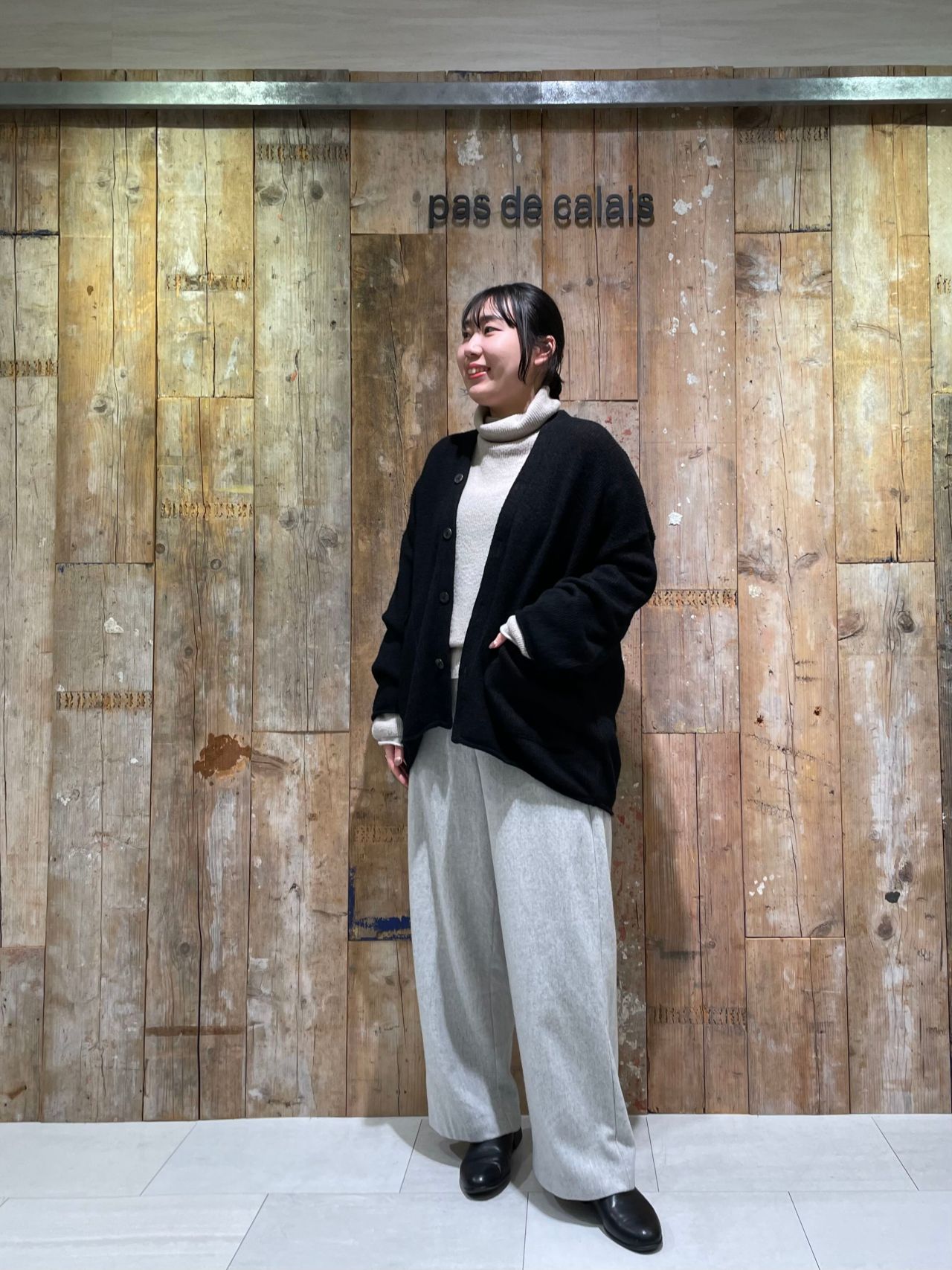 W1078◆美品！pas de calais パドカレ バーガンディ ニット NEW】スポンジニット | 大阪髙島屋店 | pas de calais | パドカレ 公式