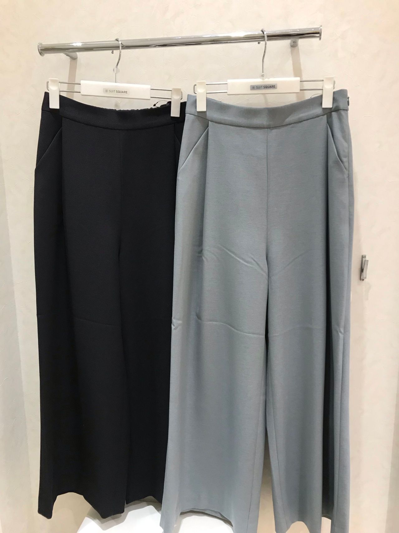 y’s パッチワークパンツ ワイドパンツ　ブラック　コットンリネン 予約]パッチワークレースワイドパンツ/ブラック – Lumier
