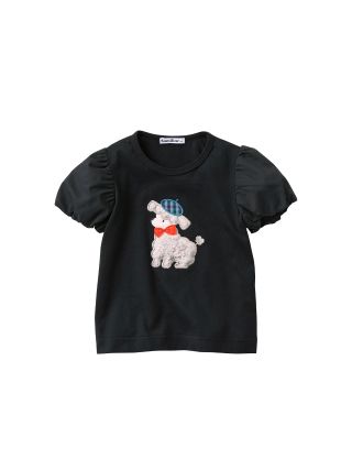 familiar 水色 Tシャツ 女の子と犬刺繍 ⭐︎7月新作⭐︎【コーディネート提案】|ファミリアファミリア