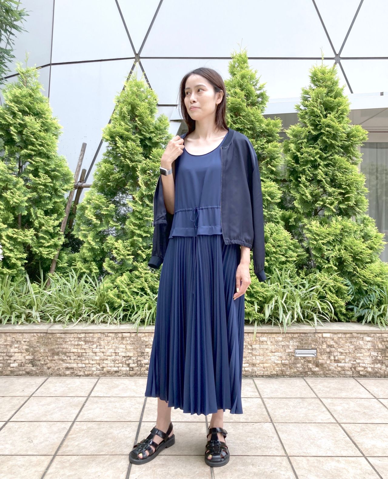 初夏のプリーツワンピースコーディネート 梅田阪急 Tallsize 店 Theory セオリー ショップブログ
