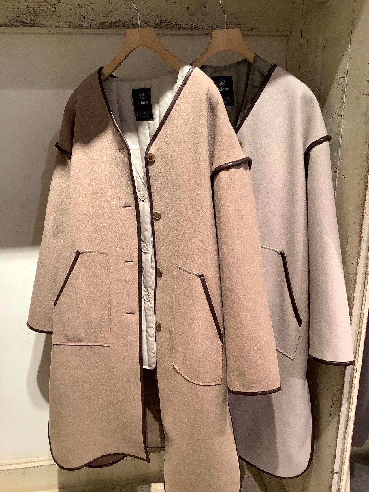 百貨店 ライナー付きパイピングロングコート Dprd Jatimprov Go Id