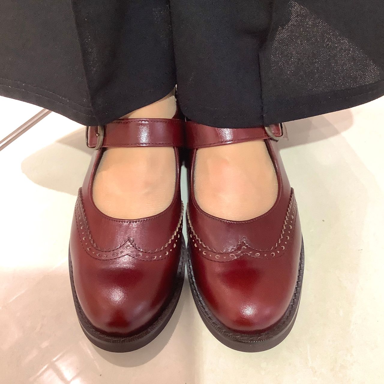 新作☆ウイングチップストラップシューズ | GINZA WASHINGTON 西