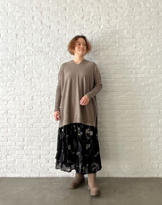 プラントグロウスプリント スカート | pas de calais Online | pas de