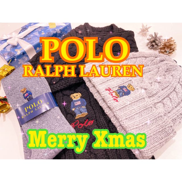 Polo Ralph Lauren マフラー RECYCLED CABLE BEAR SCARF POLO RALPH LAUREN Polo Ralph Lauren ポロ ラルフローレン