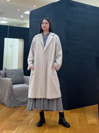 pas de calais パドカレ　エコウールエターミンコート ¥74,800 pas de calais パドカレエコウールエターミンコート ¥74,800