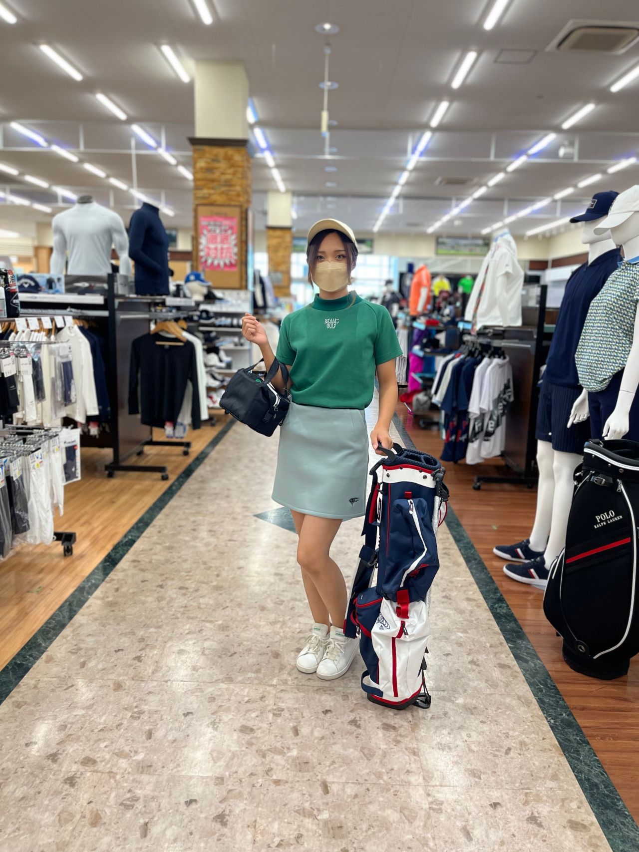BEAMSGOLF ネイビー スカート BEAMS GOLF｜ビームスゴルフ（レディース）のスカート（ブルー