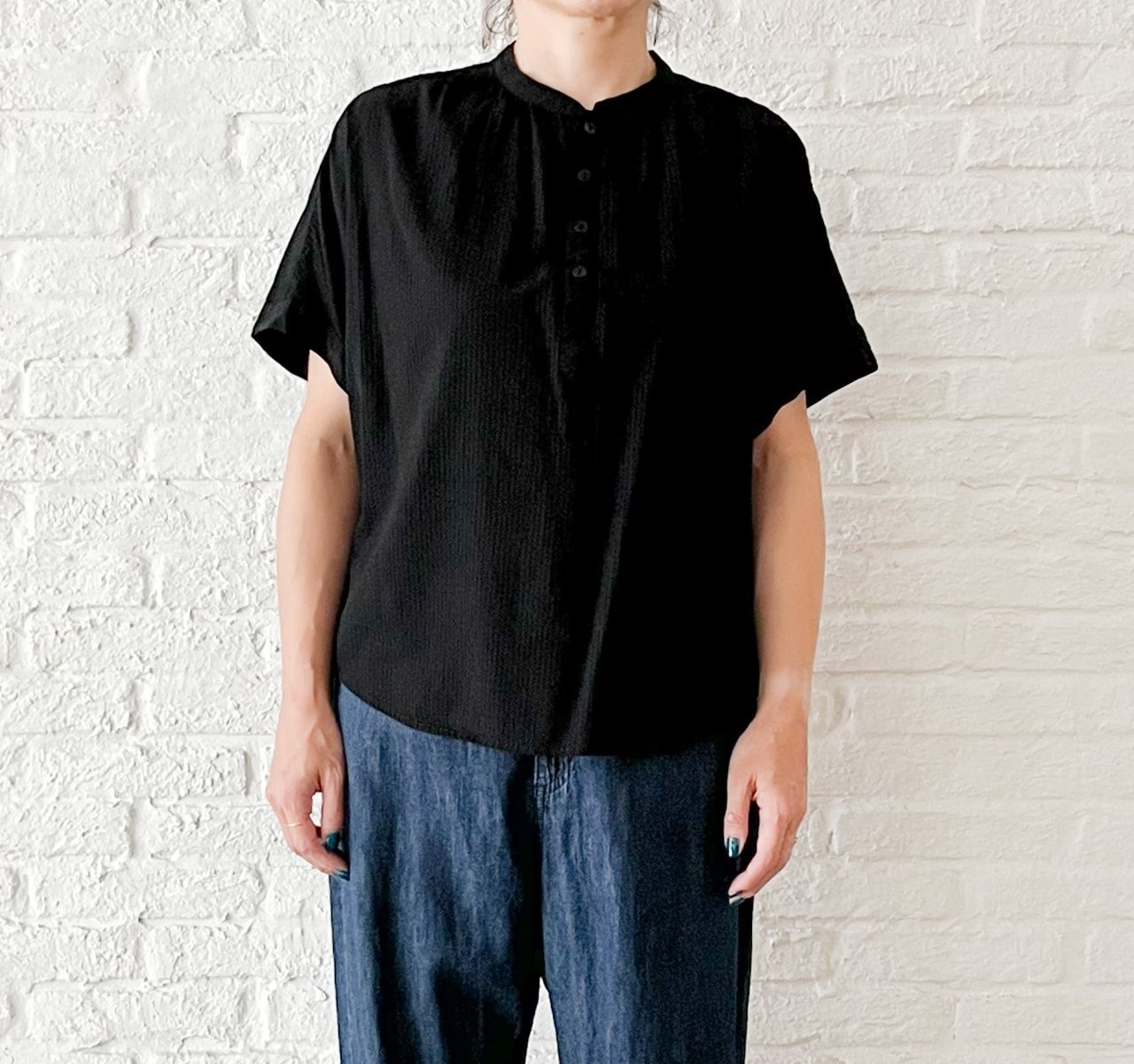 pas de calais 半袖ブラウス pas de calais 半袖ブラウス