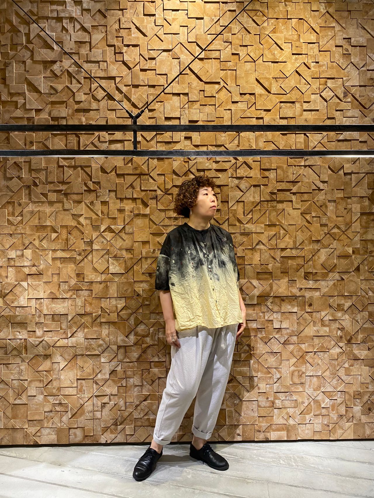 pas de calais パドカレ にじみクチナシプリントブラウス pas de calais パドカレ にじみクチナシプリントブラウス - メルカリ