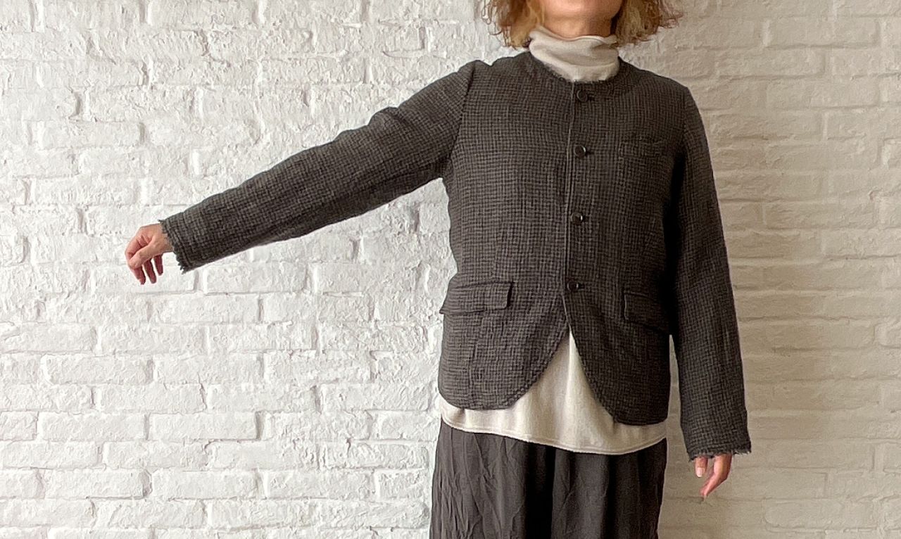 W POINT】ガーゼタンブラー千鳥柄 ジャケット | pas de calais Online