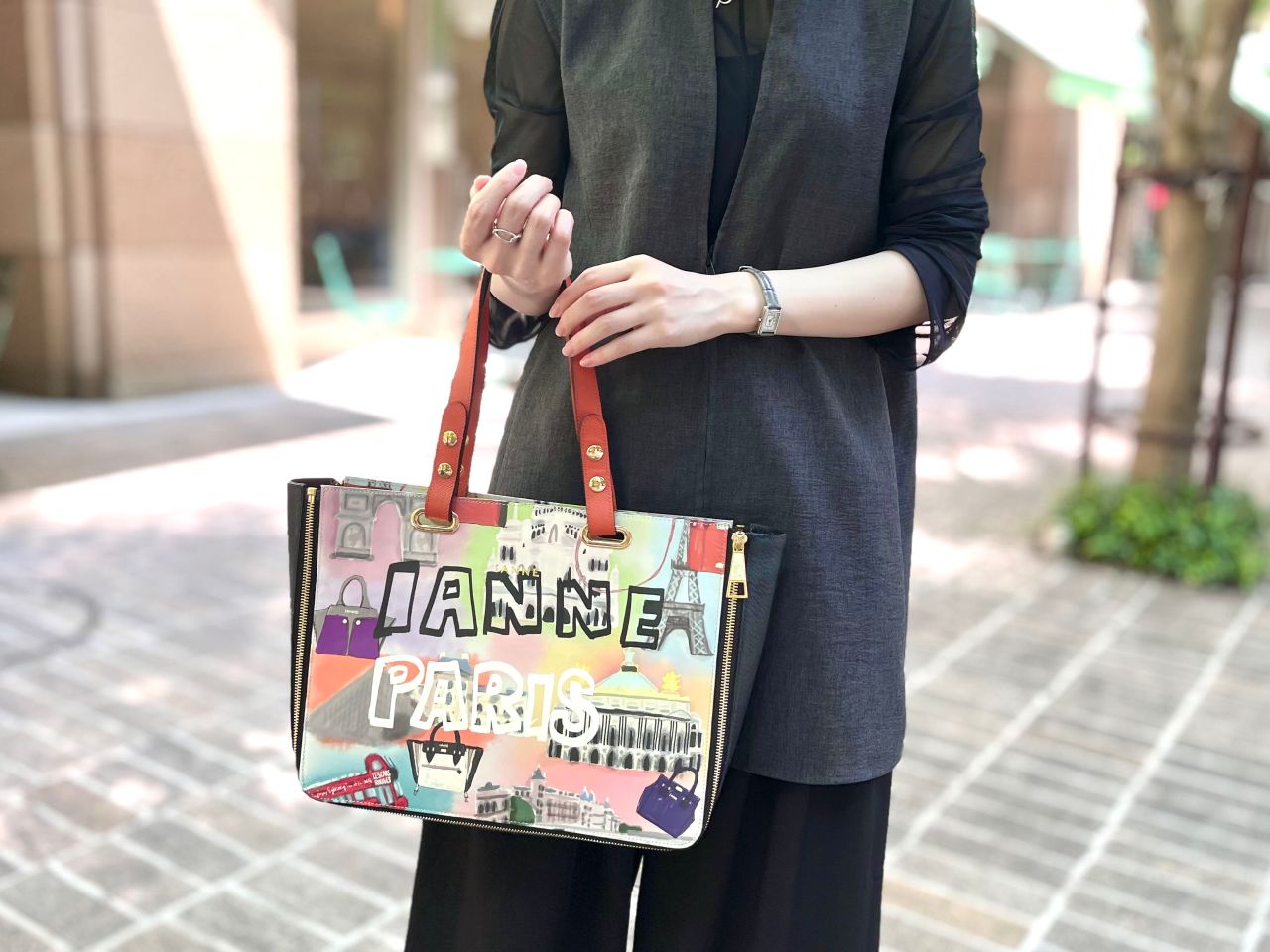 【美品】IANNE イアンヌ　ポリーヌ　パンダ　ショルダーバッグ　ブラックベリー 美品】IANNE イアンヌ ポリーヌ パンダ ショルダーバッグ