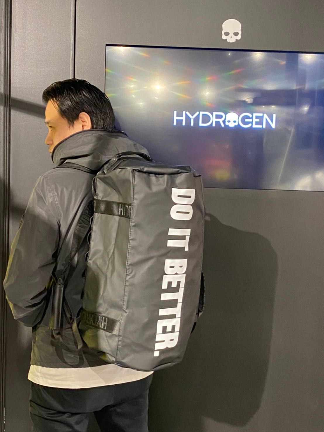 新品 ハイドロゲン ボストンバッグ トレーニング Made in Italy