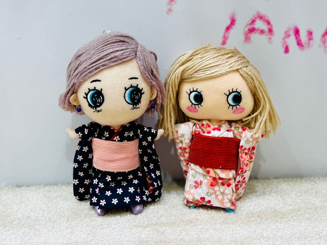 イルメールハッピードールサイズ着物　和風ブーケと桜吹雪　ピンク 新作】着せ替えデラックス/着物に新たなデザイン登場！ | ILEMER(イル