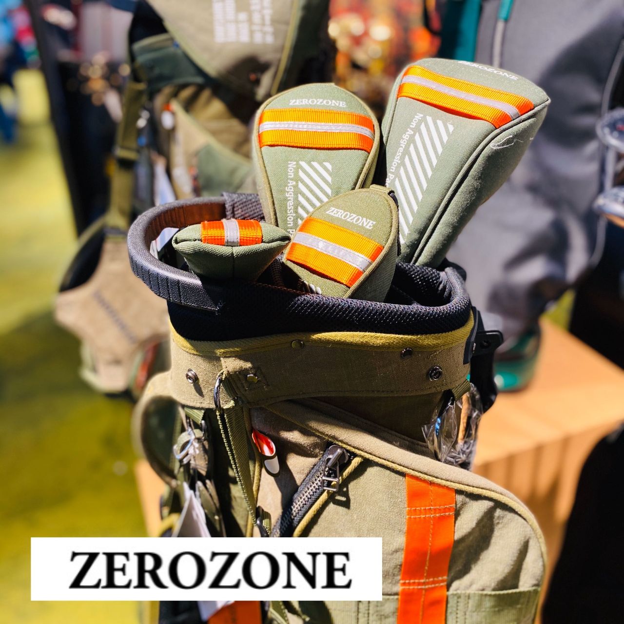 ZEROZONE ゼロゾーン ゴルフバッグ アーミー スタンド キャディバッグ