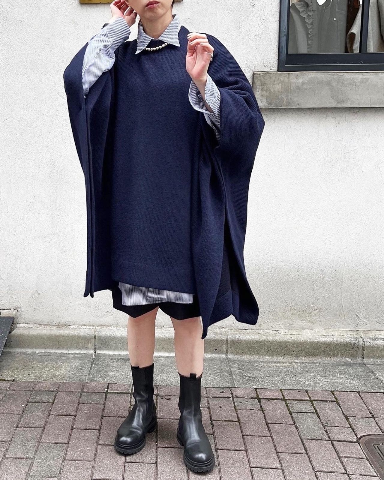 ポンチョ」を纏って。 | SHIPS Primary Navy Label(シップス