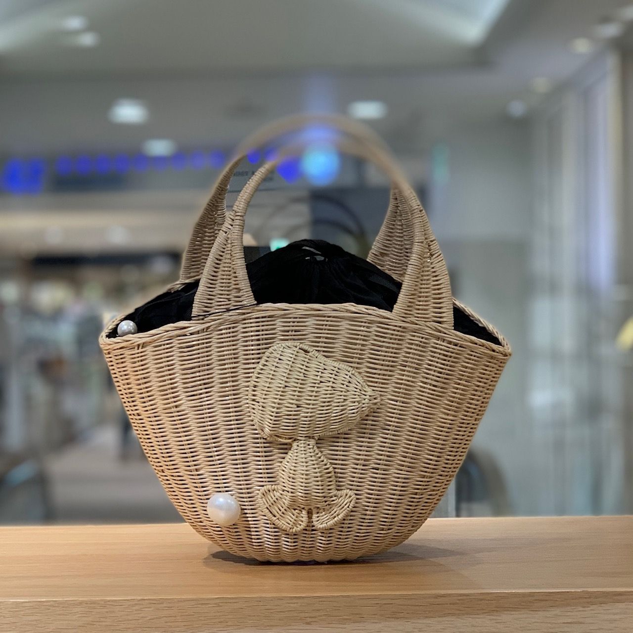 a-Jolie】 アジョリー カゴバッグ ミニサイズ サングラス黒 美品 a