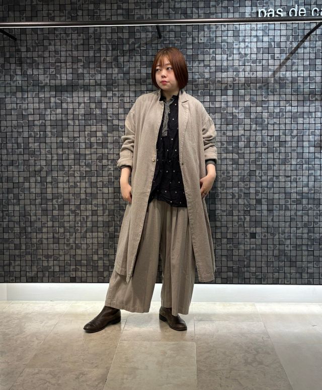 パドカレ　コットンリネンライト ツイルコート　ライナー付き 先染めコットンリネンカルゼ コート | (パドカレ)公式オンラインストア