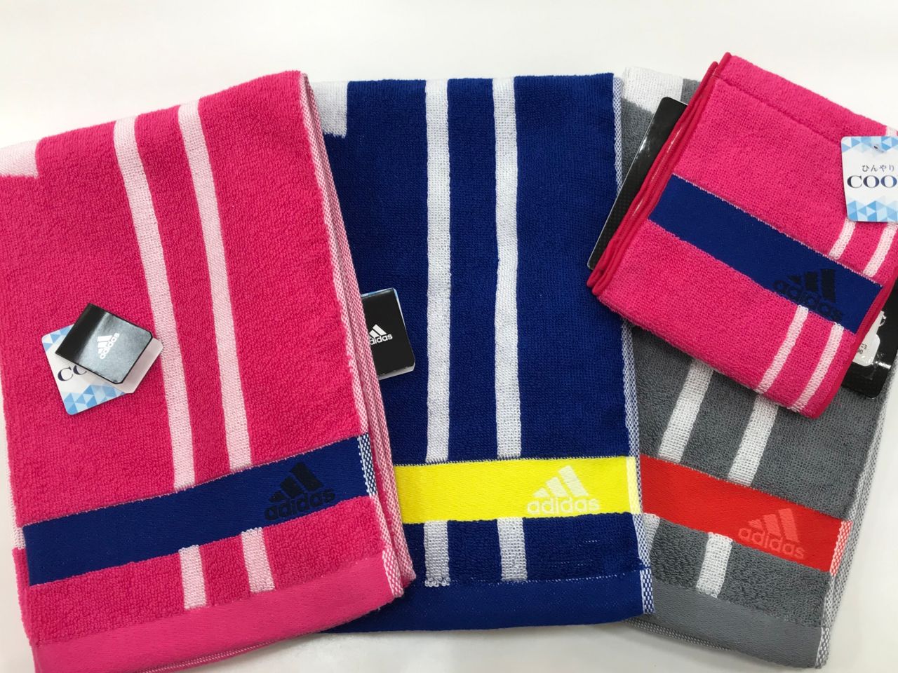 Adidas クールタオル入荷 イオンモール甲府昭和 タオル美術館ショップブログ