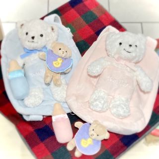 familiar　人形付きリュックサック　プレイセット　ピンク色 プレゼントに可愛いアイテムはいかがでしょうか？｜ファミリア