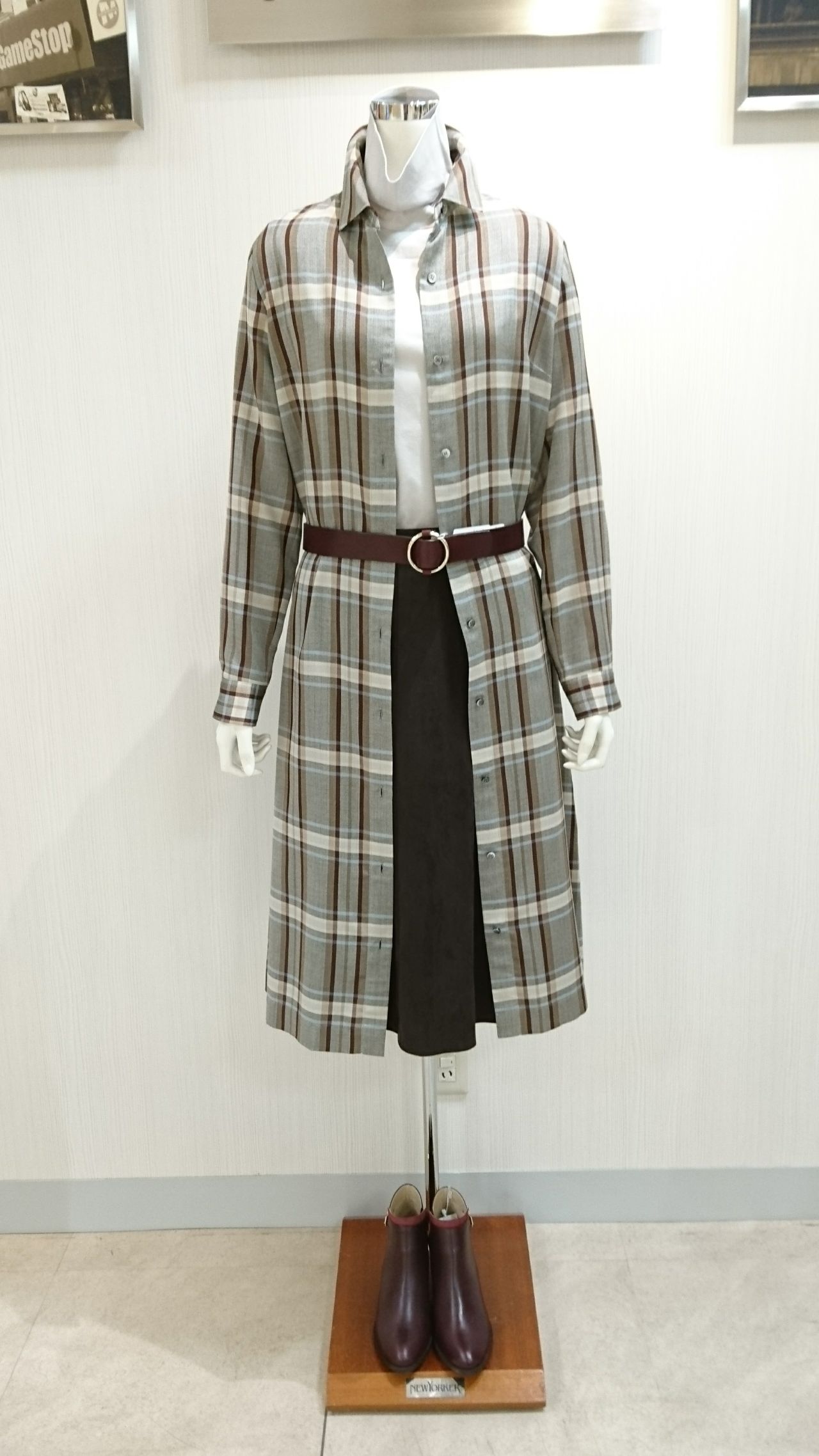 新作 アロマチェックシャツワンピース 名鉄本店 Women ニューヨーカー公式ショップブログ