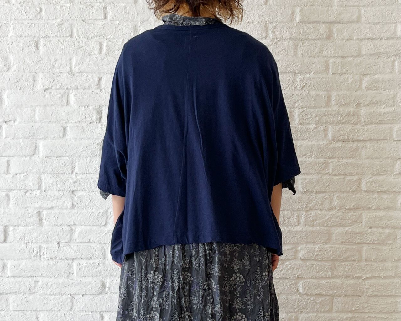 パドカレ Pas de Calais ワンピース CALAMINT PRINT 着回しコーディネート》Calamint print ワンピース | pas de