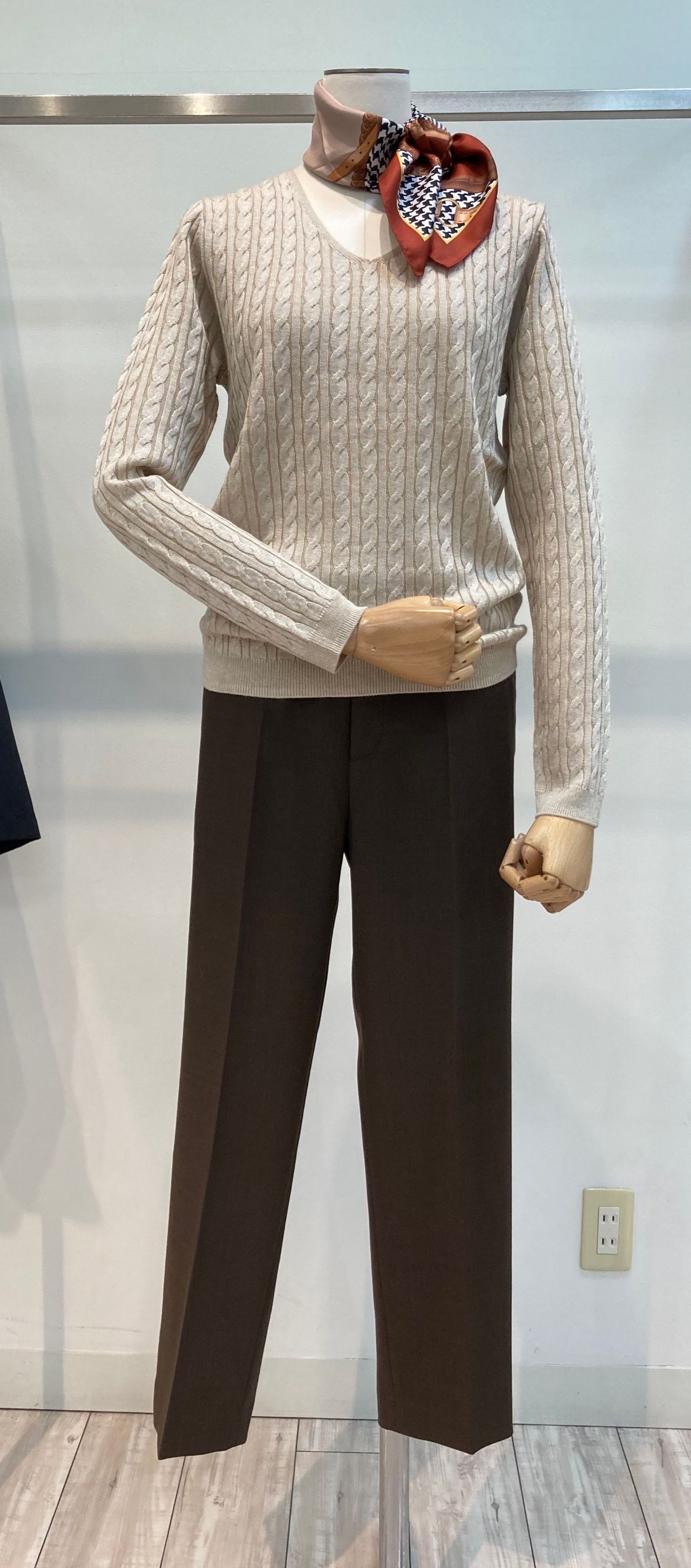 新作 Dress Knit ヴィスコースポリエステルケーブルニット コーデ イオン大塔店 Women ニューヨーカー公式ショップブログ