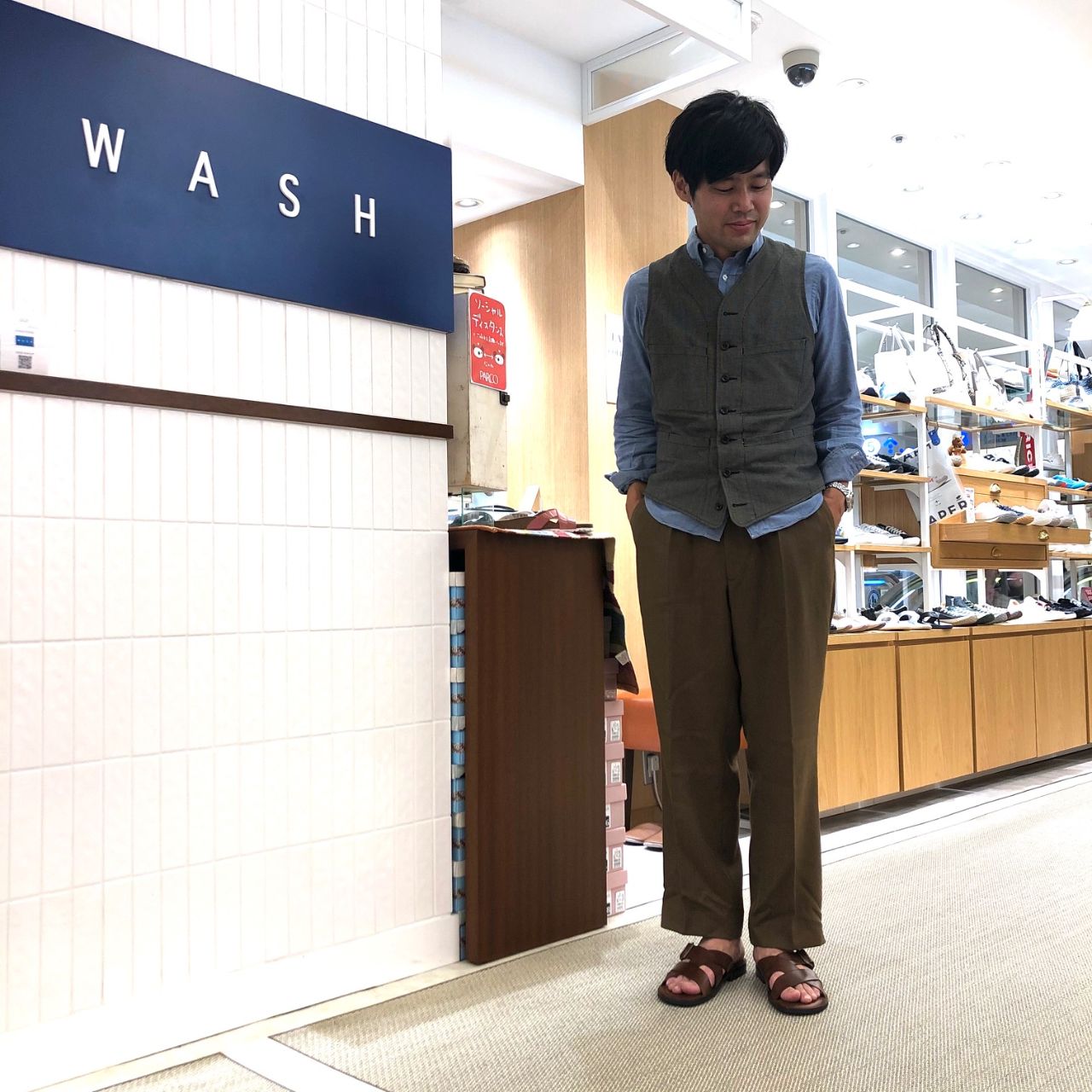 CORSO ROMA,9 メンズフラットレザーサ | WASH 池袋パルコ店