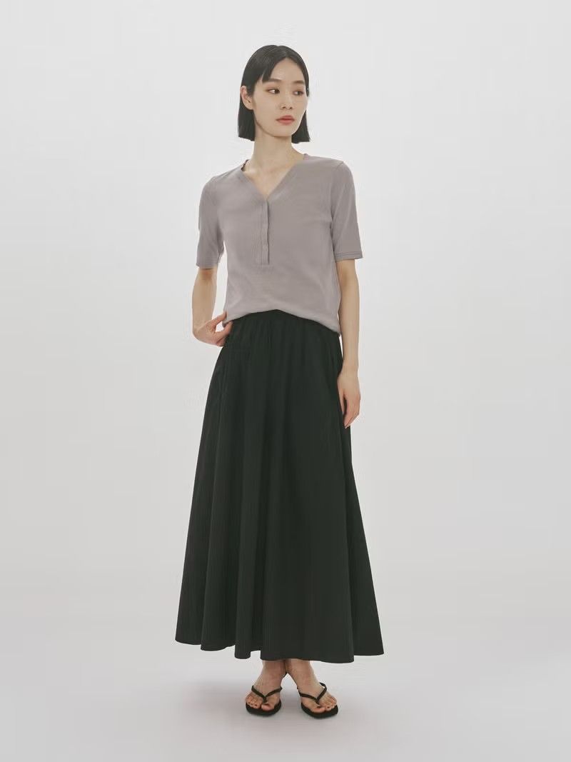 〜 mi0imさん専用 〜 MIDIUMISOLID for Ladies タックドギャザーボリュームスカート