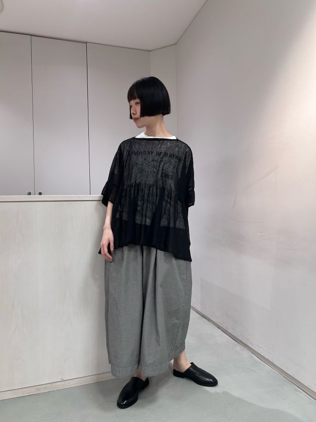 【pas de calais】麻混ガウチョ✴︎ベージュ✴︎美品 スナップ詳細 | パドカレ・サージュデクレ公式オンラインストア