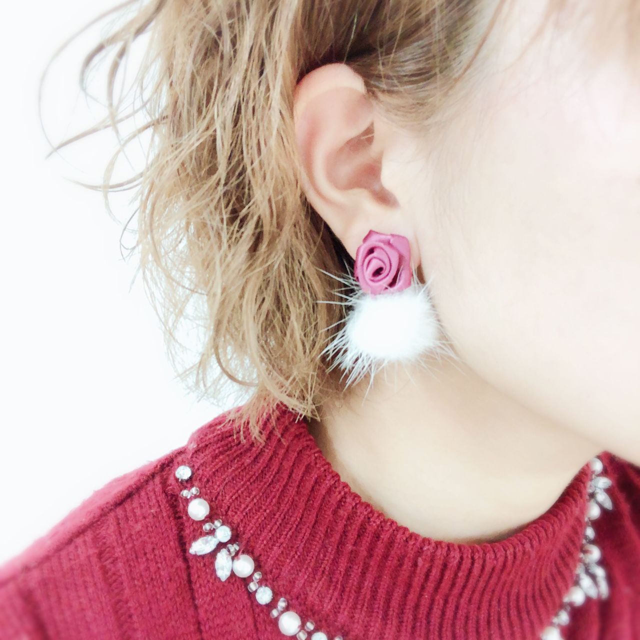 簡単手作り 冬のファーピアス 本店 服飾館4階a Bフロア 服飾雑貨 生地 手芸用品のオカダヤ Okadaya 公式ショップブログ