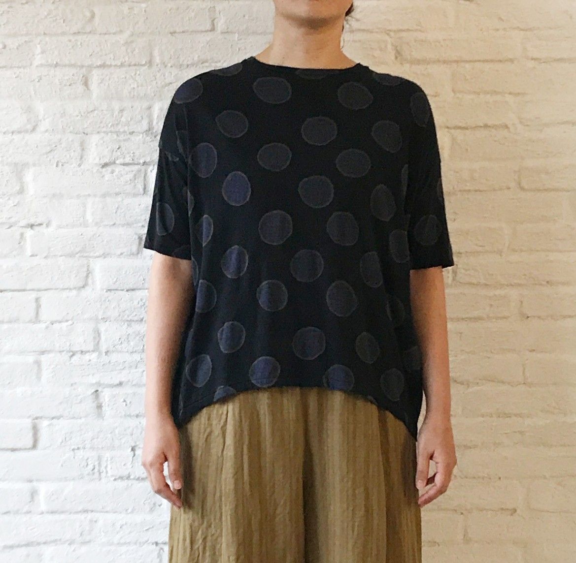 未使用　pas de calais パドカレ　上質ワイドオーバーシャツ　ゆったり 未使用 pas de calais パドカレ 上質ワイドオーバーシャツ ゆったり 未