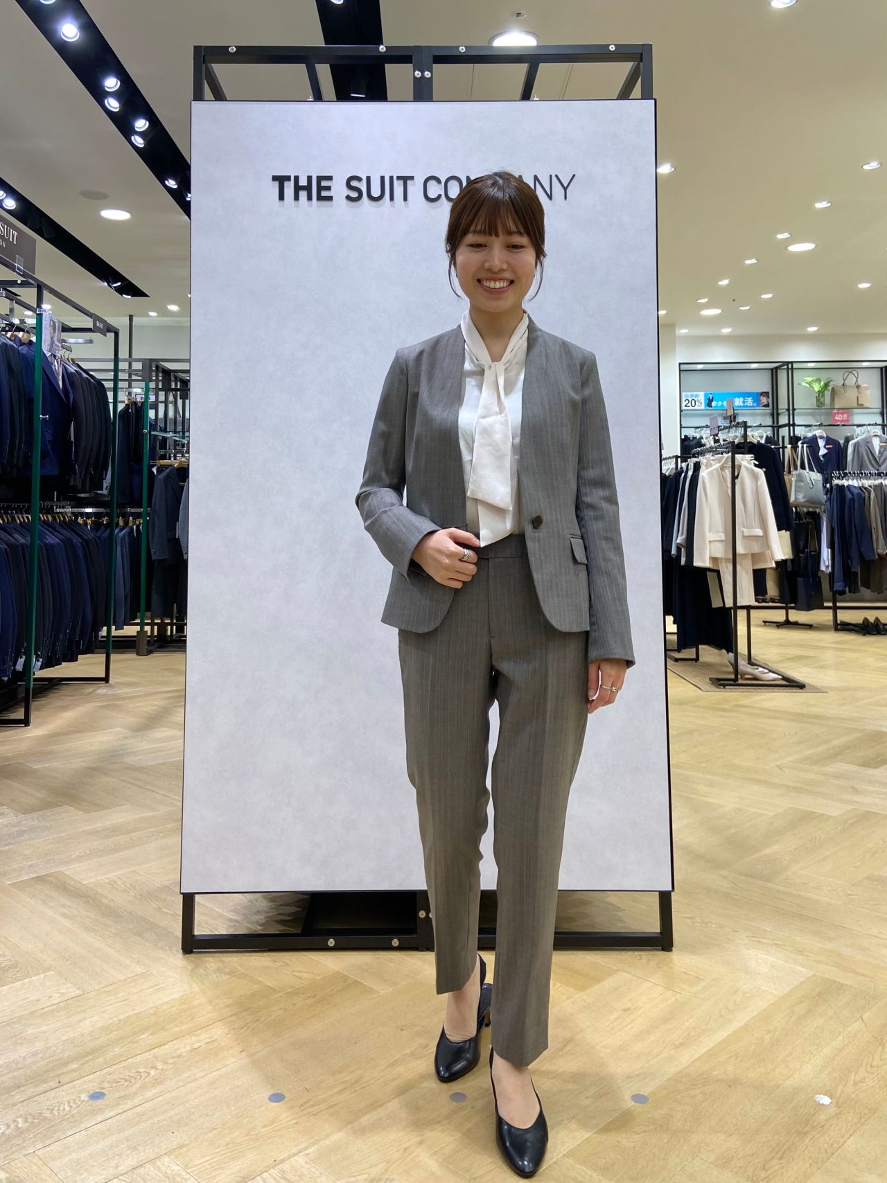 【THE SUIT COMPANY】ダークブラウン ビジネスパンツスーツ上下 975d18ebf111c2ea0c3821b16438cb
