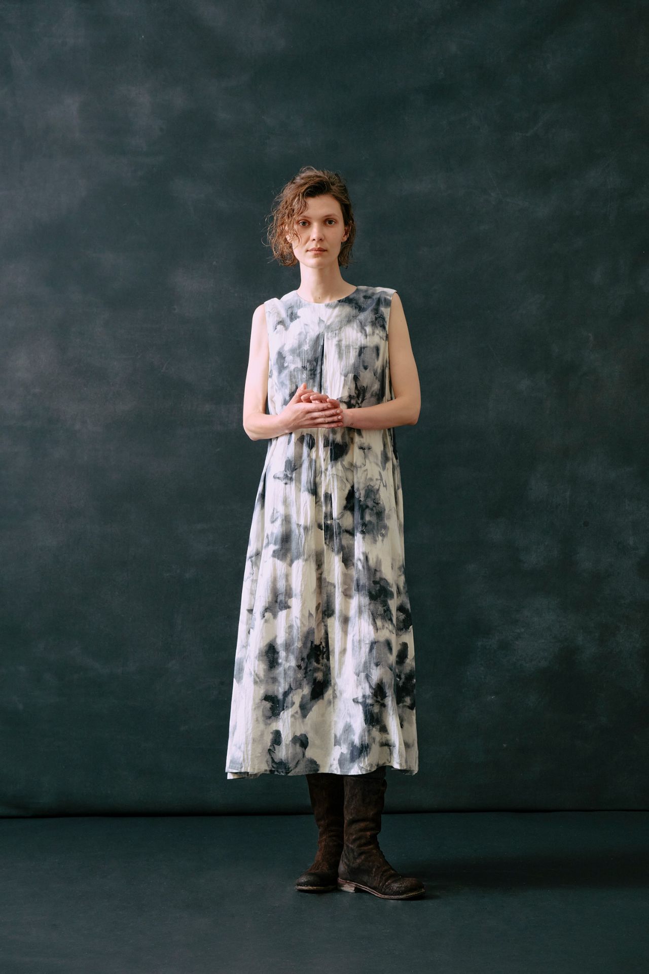 パドカレ ドレス パドカレ Pas de Calais インドブロック更紗プリント パドカレ ドレス パドカレ Pas de Calais インドブロック更紗プリント