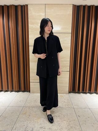 リュクス  パンツ セットアップ スーツ 半袖 パープル リュクス パンツ セットアップ スーツ 半袖 パープル