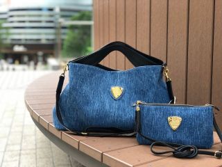☆★美品★☆2回使用　有楽町マルイ購入ATAOデニムチヴィショルダーバッグ ☆2回使用☆有楽町マルイ購入 ATAOデニムチヴィショルダーバッグ