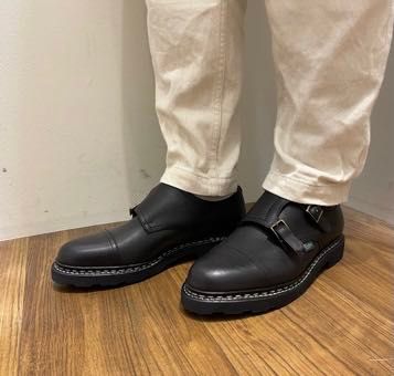 Paraboot パラブーツ WILLIAM ダブルモンク せい 7.5 26.0cm