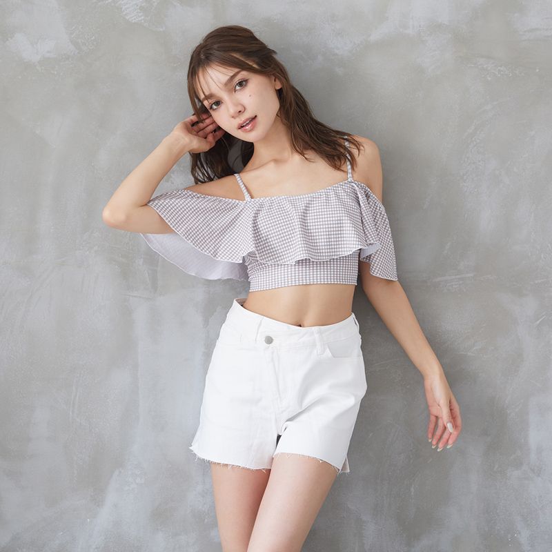 ギンガムチェックのオフショル水着♥渋谷 | 渋谷ヒカリエ