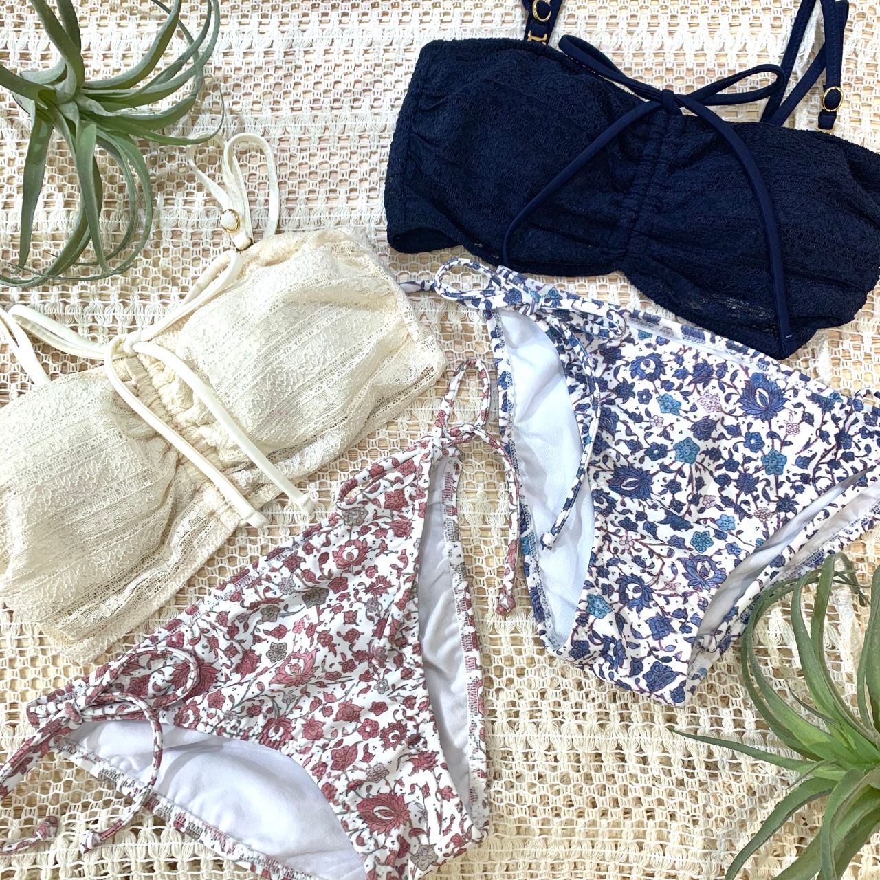 モテ水着 レース 小花柄バンドゥビキ 大阪 梅田hep Five店 Peak Pine ピーク パイン 公式ブログ