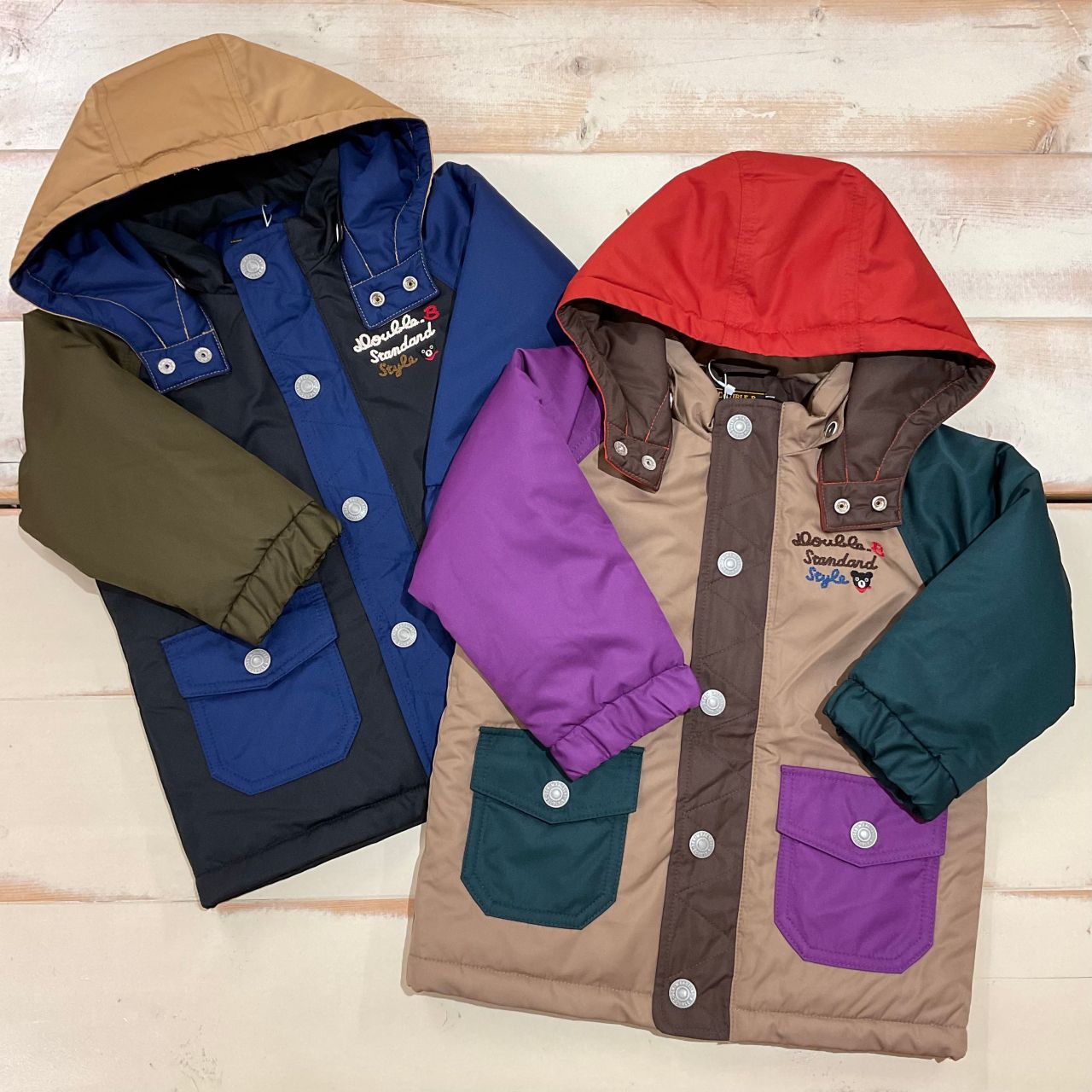 ☆新品☆ミキハウス　ダブルB　リバーシブル　アウター　ブルー　150 待望の♡ダブルB新作アウター☆｜ミキハウスミキハウス 橿原近鉄店公式