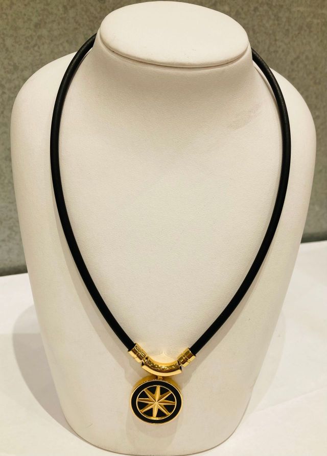 BANEL healthcare necklace 47cm ブラック・シルバー Galaxy ギャラクシー Model-A Black×Silver 磁気ネックレス