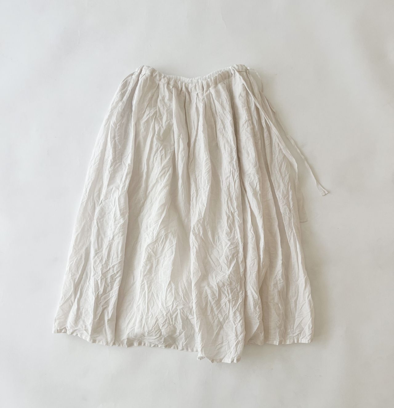 着回しコーディネート》強撚綿リネンローン スカート | pas de calais