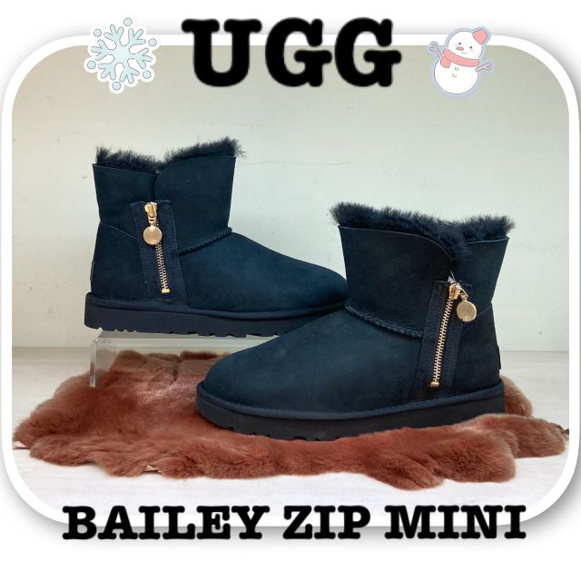 アグ UGG レディースブーツ BAILEY ZIP MINI ベイリー ジップ ミニ