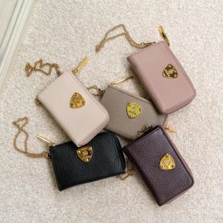 【美品】ATAOアタオ　キーケース　ミニ財布 アンティークルビー　マルチカラー ベル／キーケース+ミニ財布 – ATAO LAND+(アタオランドプラス