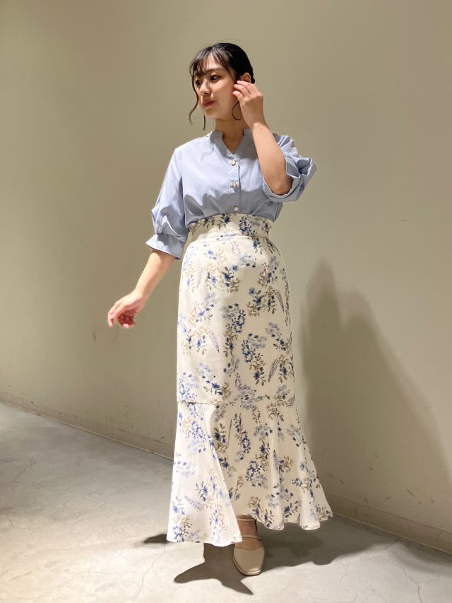LOUNIE ボリュームスリーブスキッパーブラウス　ピンクベージュ LOUNIE ボリュームスリーブスキッパーブラウス ピンクベージュ