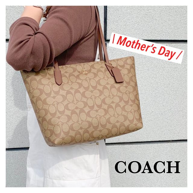 コーチ COACH ハンド・トートバッグ シグネチャージップトート