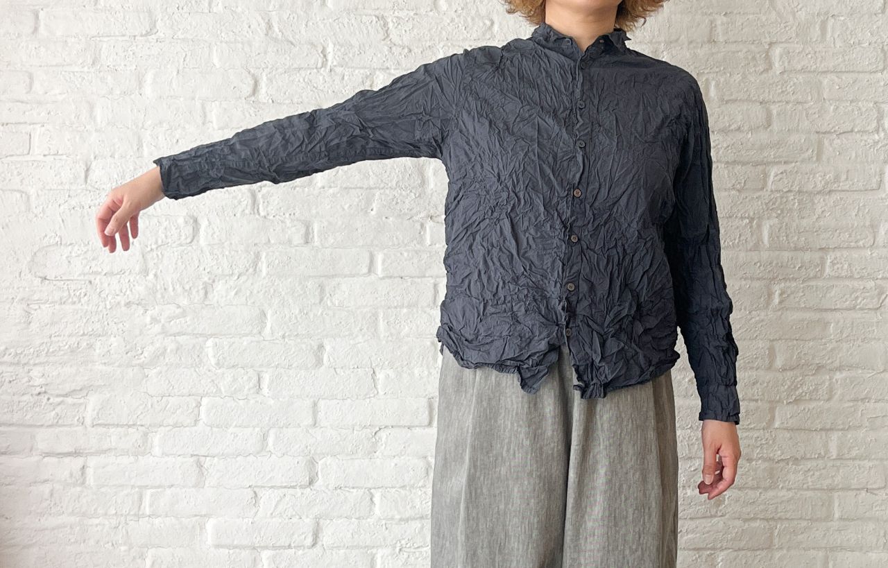 専用です　パドカレ　サルエルパンツ リネン 着回しコーディネート》コットンリネン綾ストレッチ サルエル