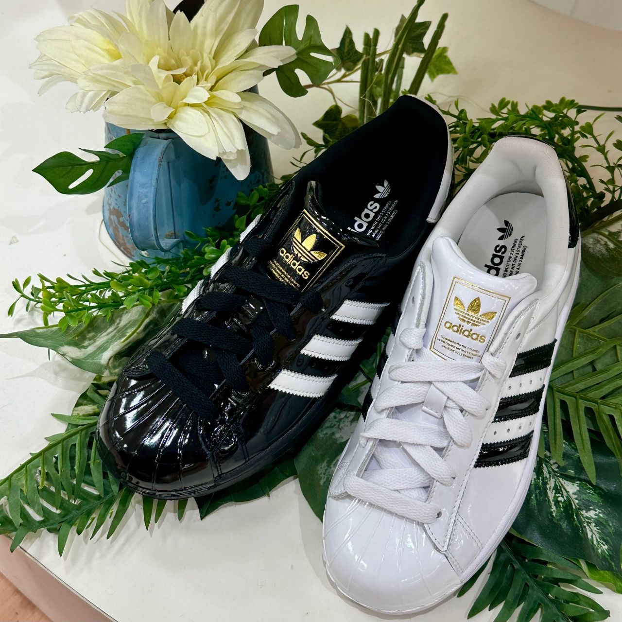adidas アディダス SUPERSTAR Ⅱ エナメルスニーカー 白　24 adidasアディダス】本日発売‼︎SUPERSTAR Ⅱ エナメル | 北方店