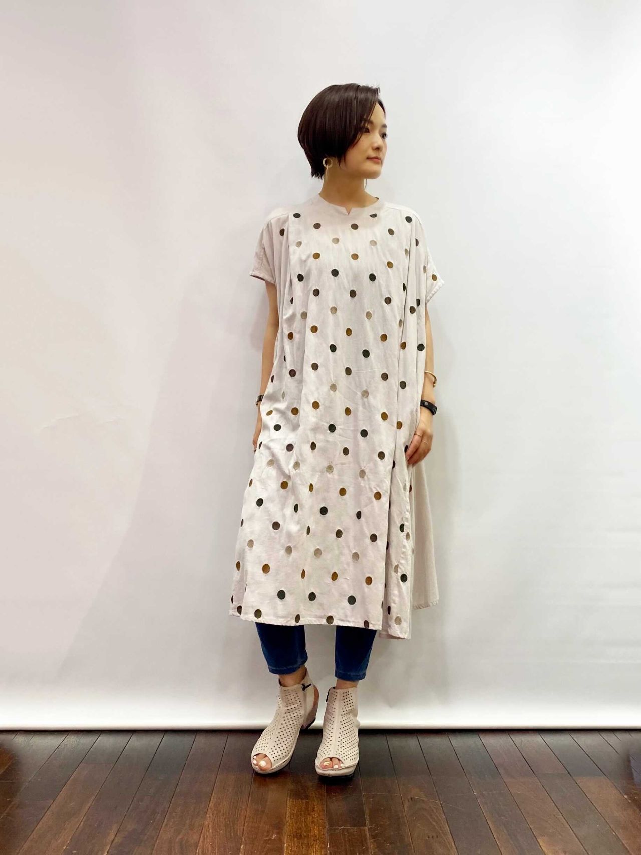 ドット刺繍が大人かわいい コットンリネンワンピース Fashionvillage 吉祥寺店公式ブログ