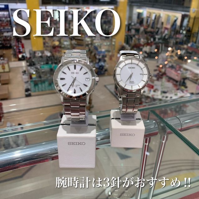 セイコー SEIKO 腕時計 ラウンドデイトソーラーチタンMウォッチ