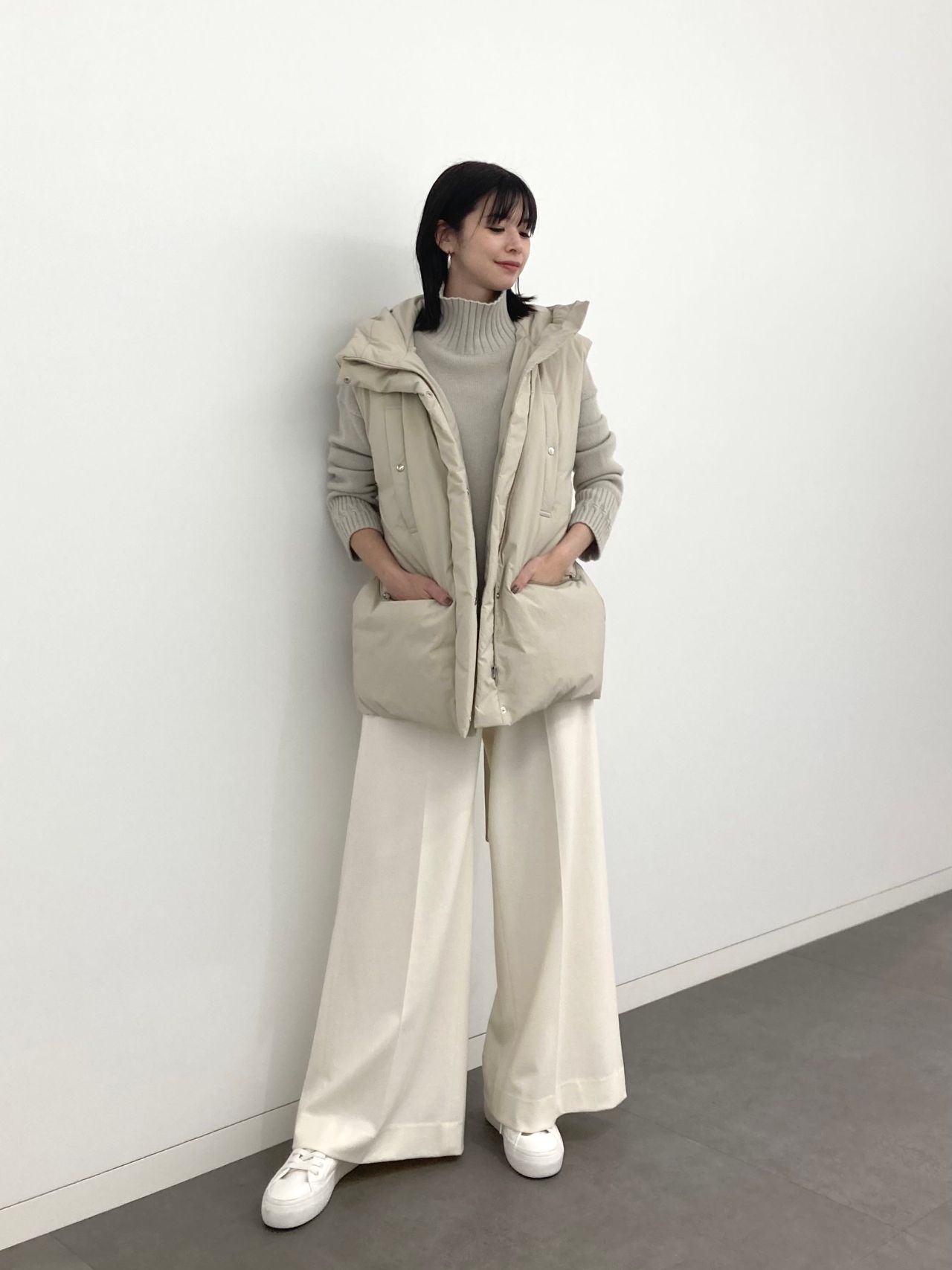 ダウンベスト着回しコーデ | 札幌大丸店 | Theory luxe[セオリー 