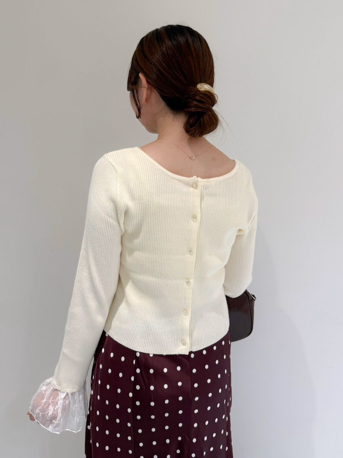 2way lace cardigan ツーウェイレースカーディガン 着用イメージ2
